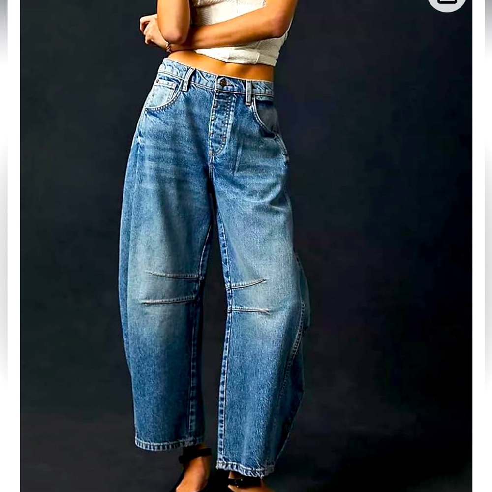 Midrise baggy Barrel Jeans M